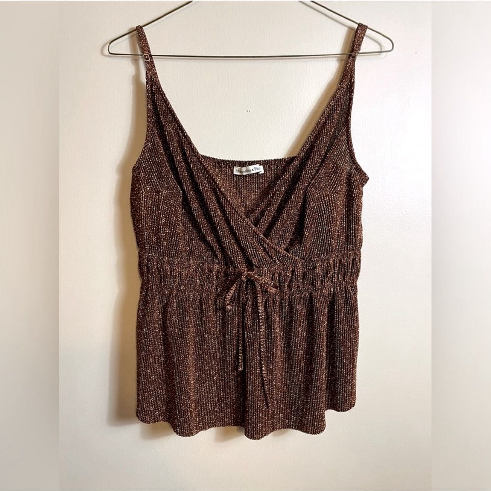 Abercrombie & Fitch Brown Y2K Fairy, WhimsiGoth Grunge Cropped Babydoll Sz L